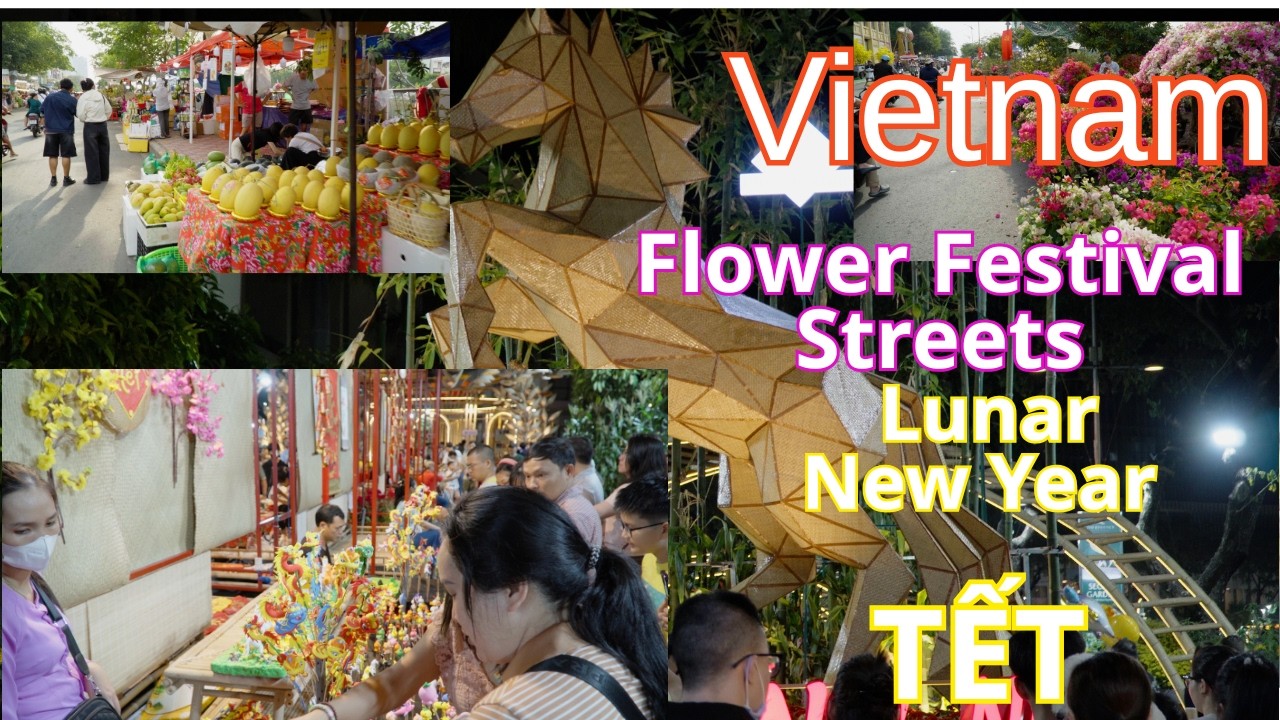 Walking Through Binh Dong Tet Flower Street – Ho Chi Minh City, Vietnam | Lunar New Year