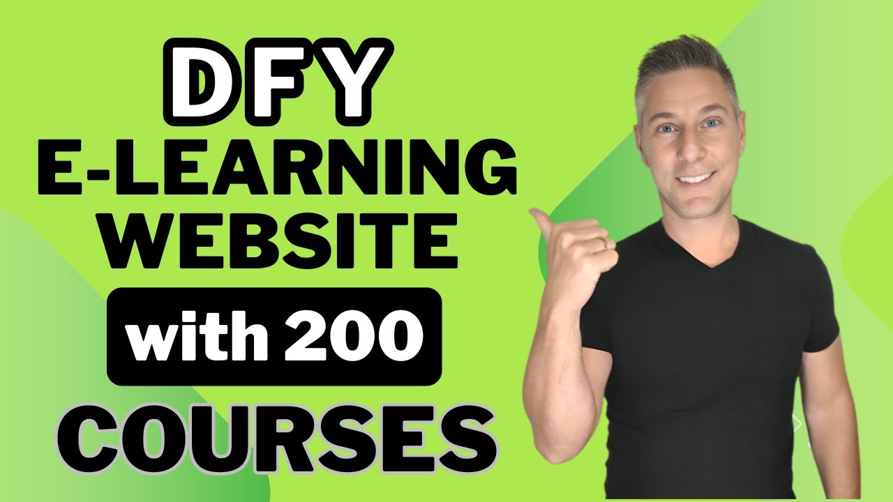 DFY e-Learning Website with 200 Courses + 200 e-Books with Tutor LMS