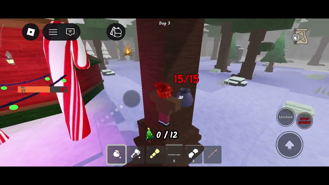 99 nights in the forest in the Roblox 