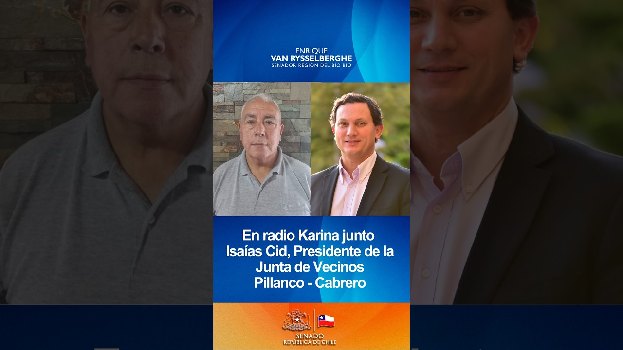 En radio Karina junto Isaías Cid, Presidente de la Junta de Vecinos Pillanco – Cabrero.