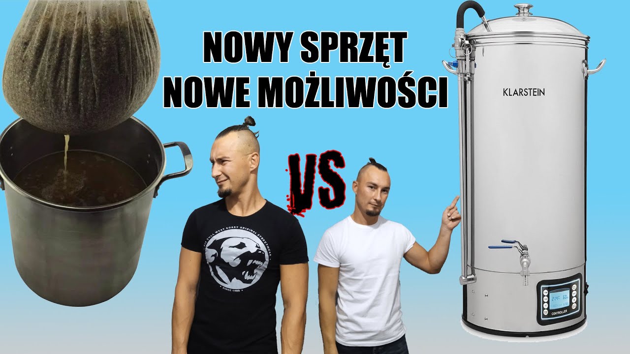 BIAB vs Kocioł warzelny do piwa. Startuję z zacieraniem piwa.