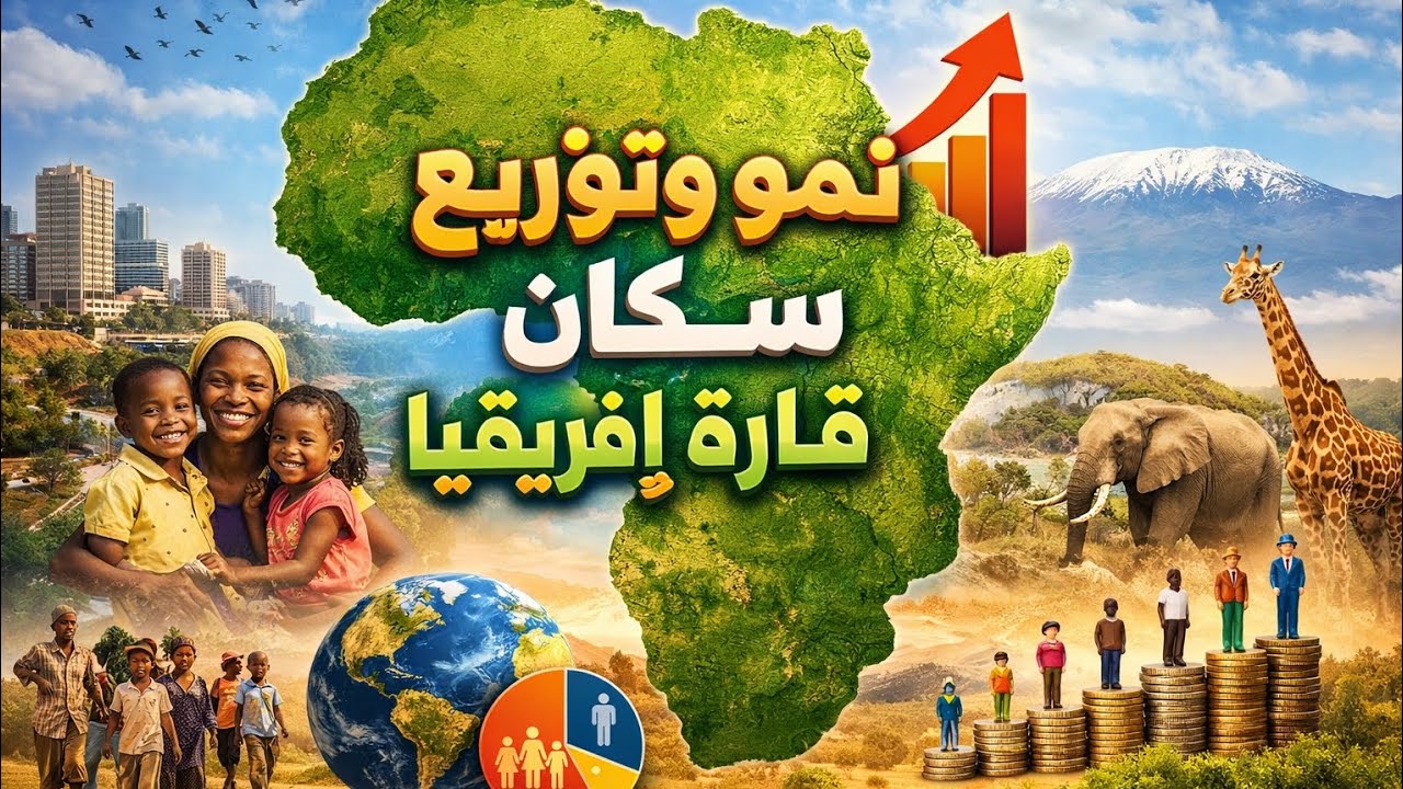 درس نمو وتوزيع سكان قارة إفريقيا، أولى إعدادي 2026 ( الجزء الثاني ) مستر / مصطفى رضا