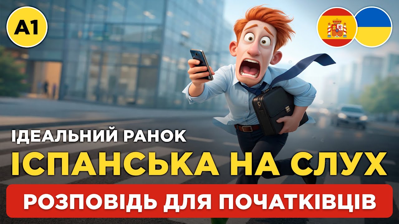 СЛУХАЙ і РОЗУМІЙ іспанську на слух || ЛЕГКИЙ СПОСІБ вчити іспанську || ⏰ La Mañana Perfecta (A1)