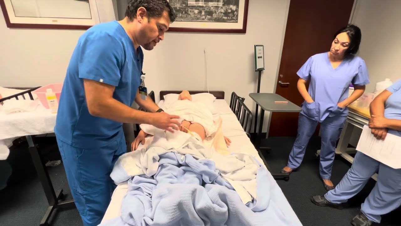 Edutrack CNA skills #18 Catheter Care Female
