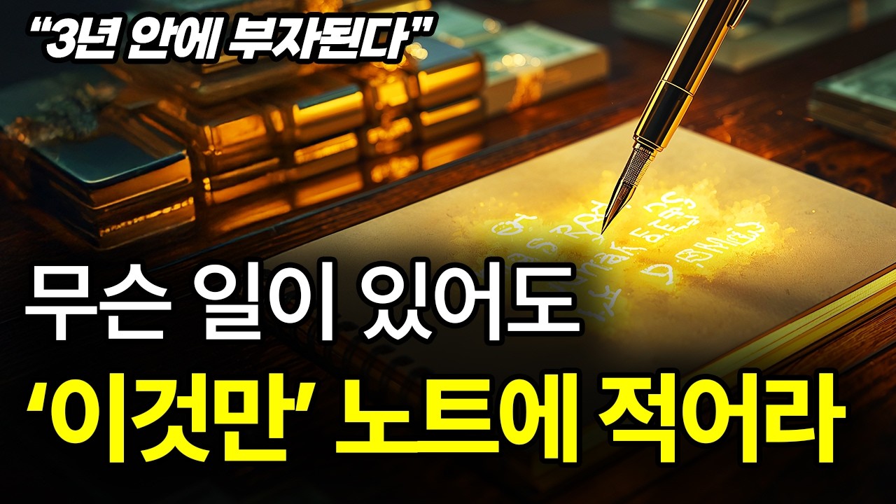 아침에 ‘이것만’ 적으면 인생 완전히 달라진다.