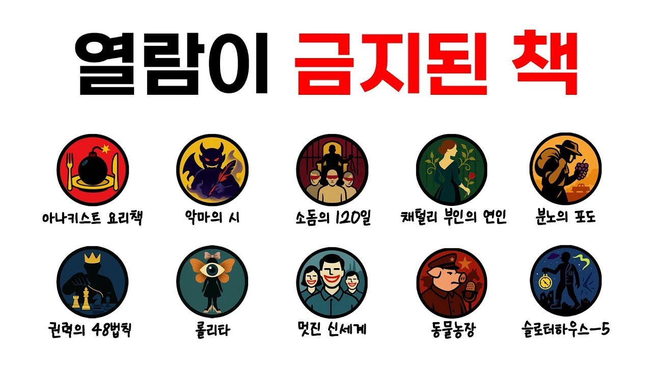 세상에서 열람 '금지된 책' 1분 정리