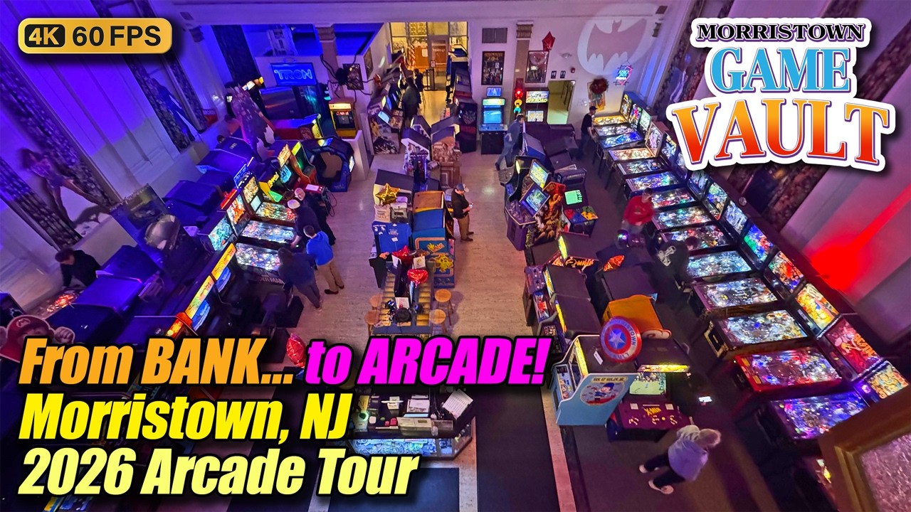 A BANK filled with RETRO GAMES! Morristown Game Vault, March 2026 arcade tour, full 4K walkthrough