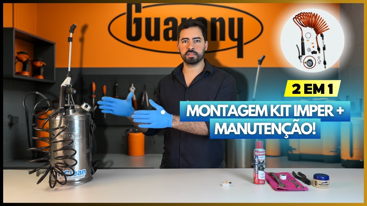 PULVERIZADOR INOX GUARANY - [2 EM 1] MONTAGEM KIT PARA IMPERMEABILIZAÇÃO + MANUTENÇÃO PERIÓDICA