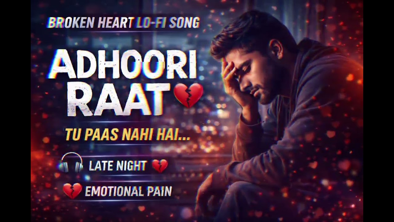 Adhoori Raat 💔 | Broken Heart Lo-fi Song | Late Night Sad Song | Emotional Love