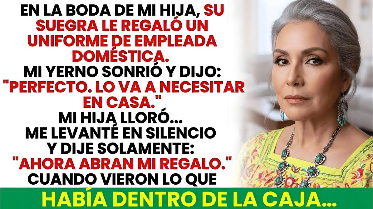 Le Regaló Un Uniforme De Sirvienta En Su Boda… Pero La Respuesta De Su Madre Lo Cambió Todo