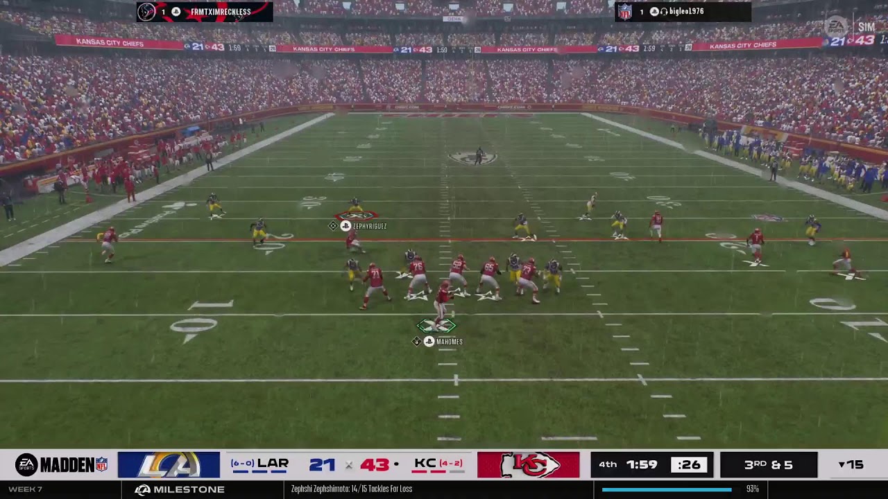 Rams vs Chiefs Week 7 YR4 TTT