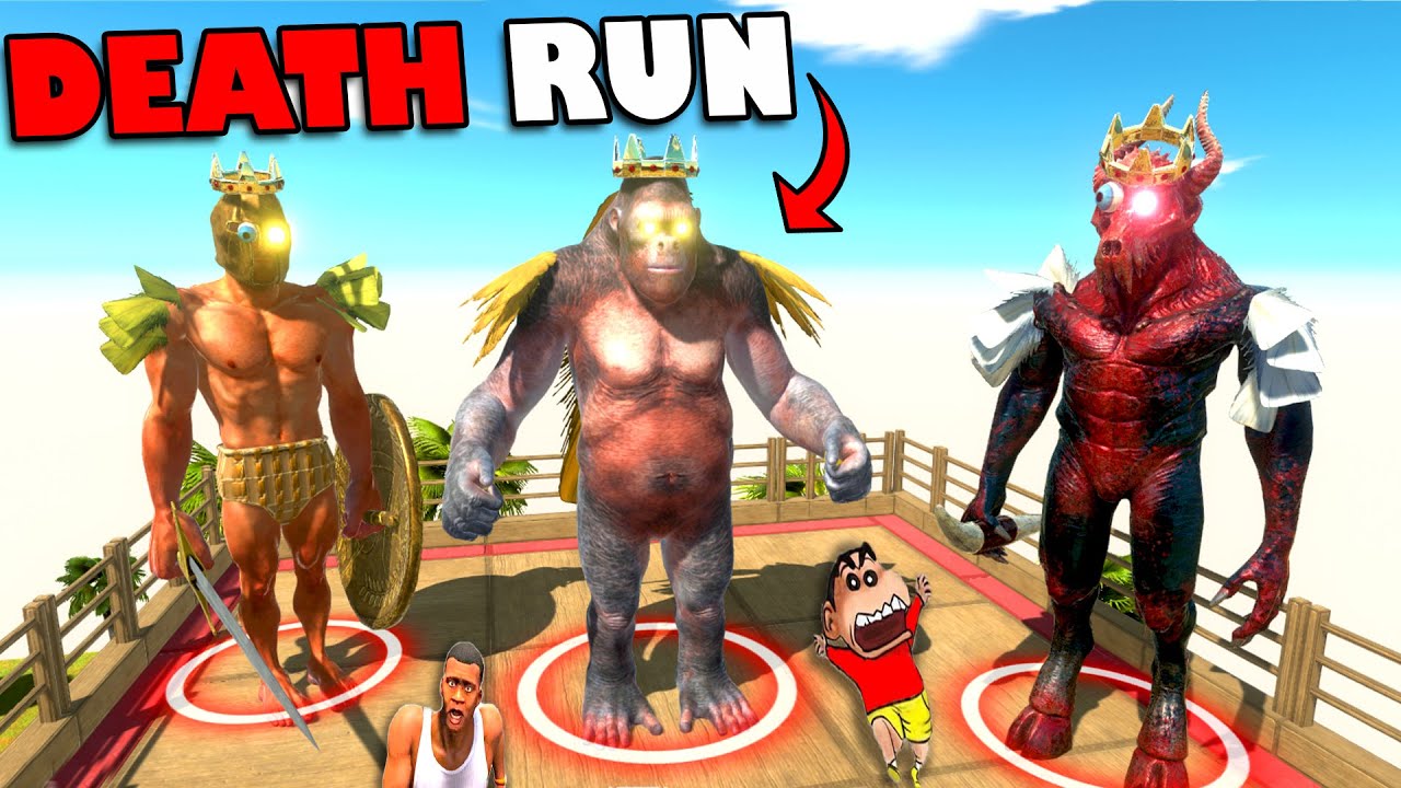 CHOP BOSS UNITS DEATH RUN vs SHINCHAN and HAMID TEAM in Animal Revolt Battle Simulator Hindi