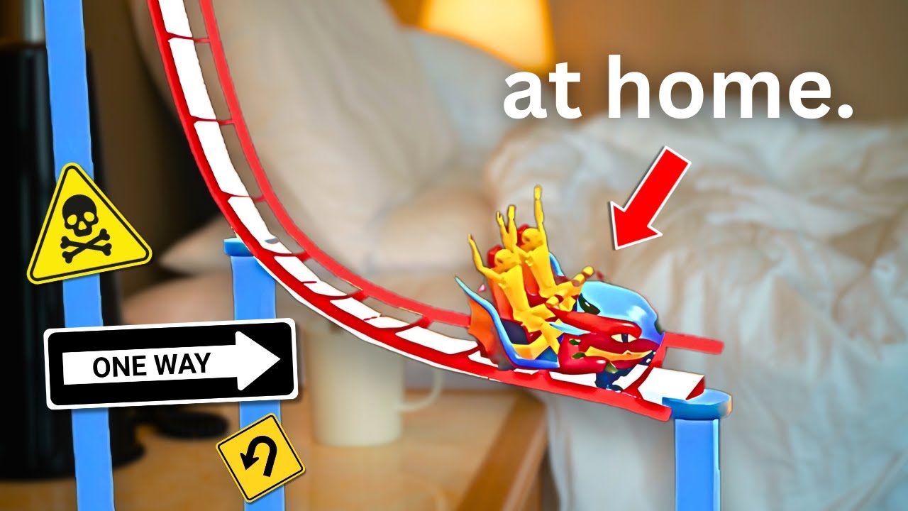 I Built a Mini Roller Coaster at Home