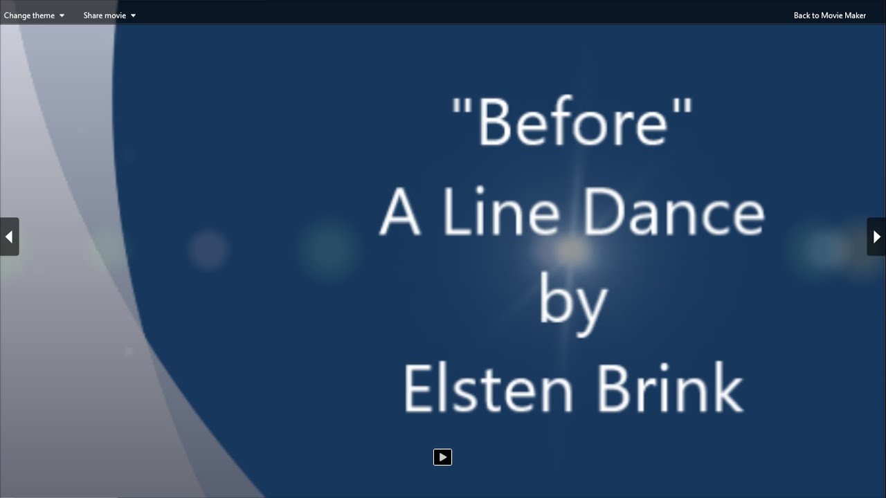 Before - Line Dance by Elsten Brink