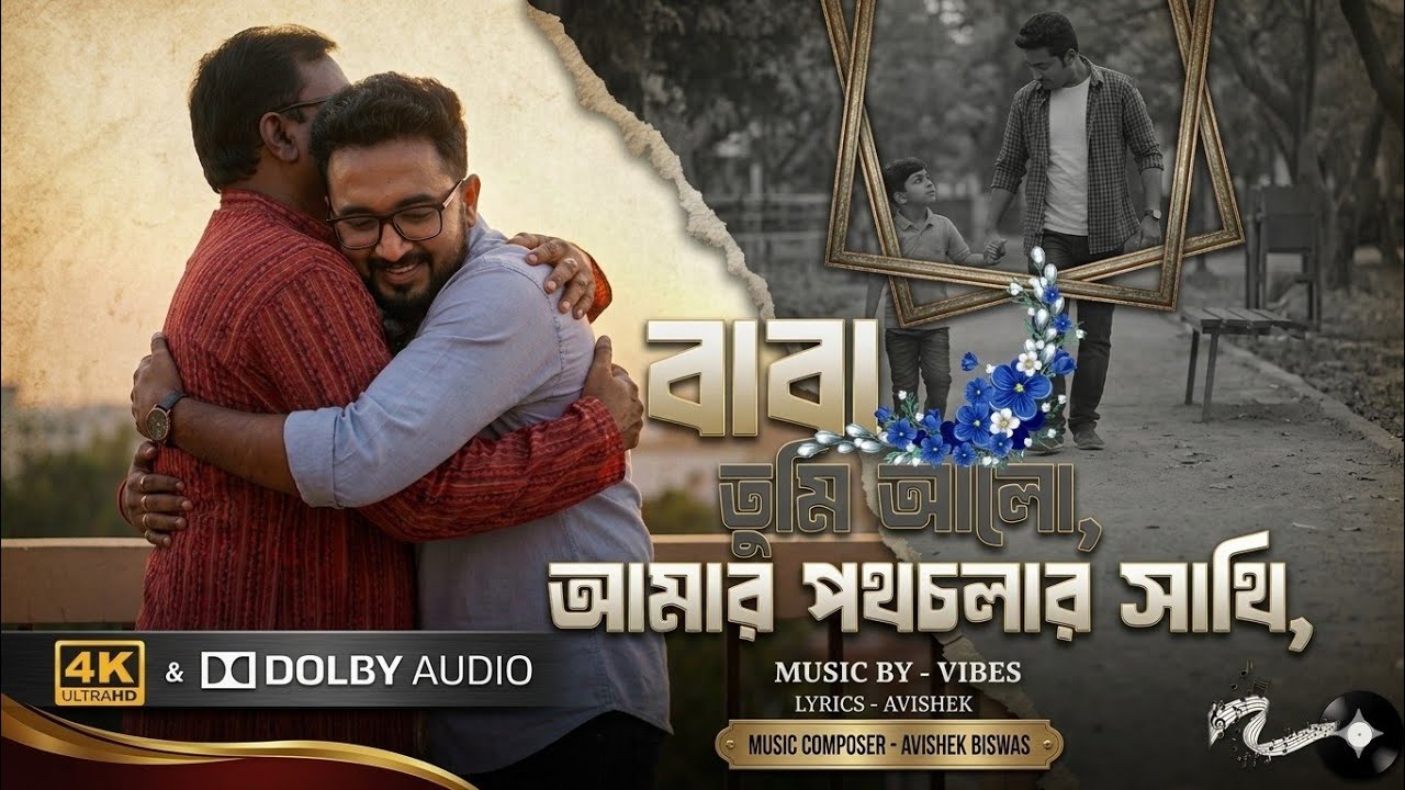 বাবা তুমি আলো,আমার পথ চলার সাথী || Lyrics -Avishek || Music by VIBES || 