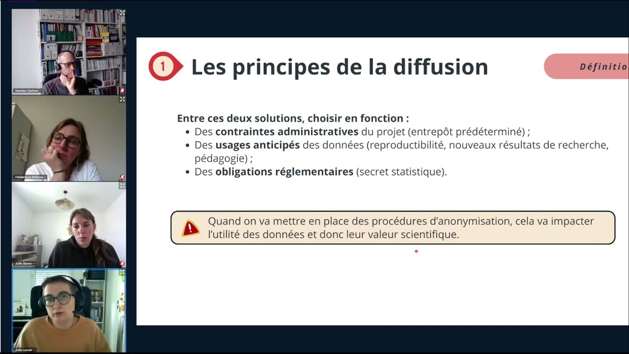 Tuto@Mate#79 Julie Baron & Julie Lenoir pr&eacute;sentent la pseudonymisation et l'anonymisation (sdcMicro)