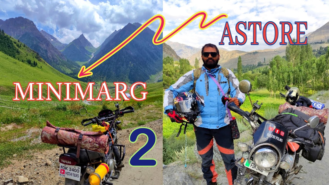Gilgit Baltistan Bike Tour 🏍️ 2023 Astore To Minimarg Rainbow Lake 🏞️ Travel Beautiful Pakistan 💚