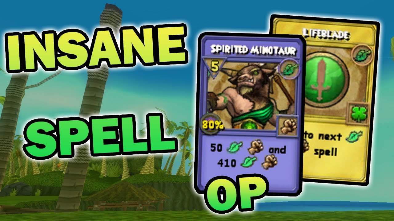 Wizard101 Adept Life PvP: LIFE MINOTAUR IS BUSTED!!!