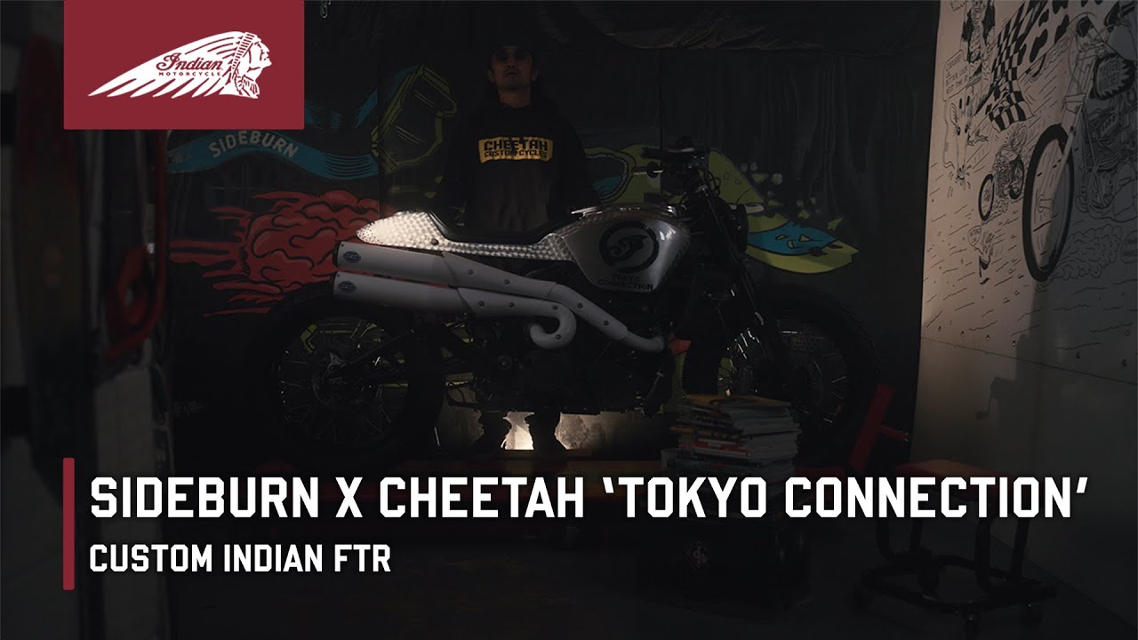 SIDEBURN x CHEETAH &lsquo;Tokyo Connection&rsquo; custom Indian FTR
