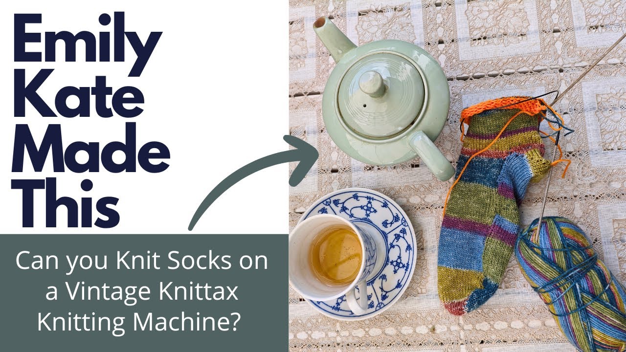 Can I Really Knit Socks on My Vintage Flatbed Machine? Let's Find Out! | Project Diary 🧦🧦