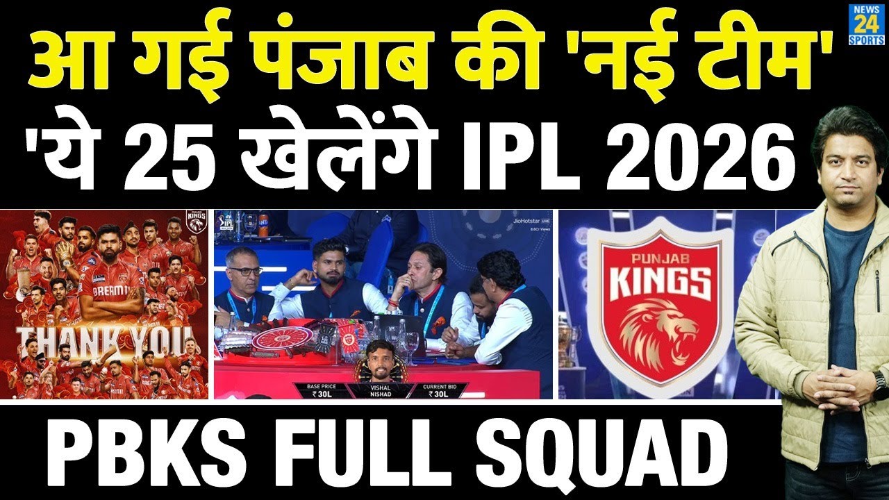 PBKS IPL 2026 Full Squad: किसको खरीदा..कितना पैसा किया खर्च| देखिए Shreyas Iyer नई टीम कैसी है