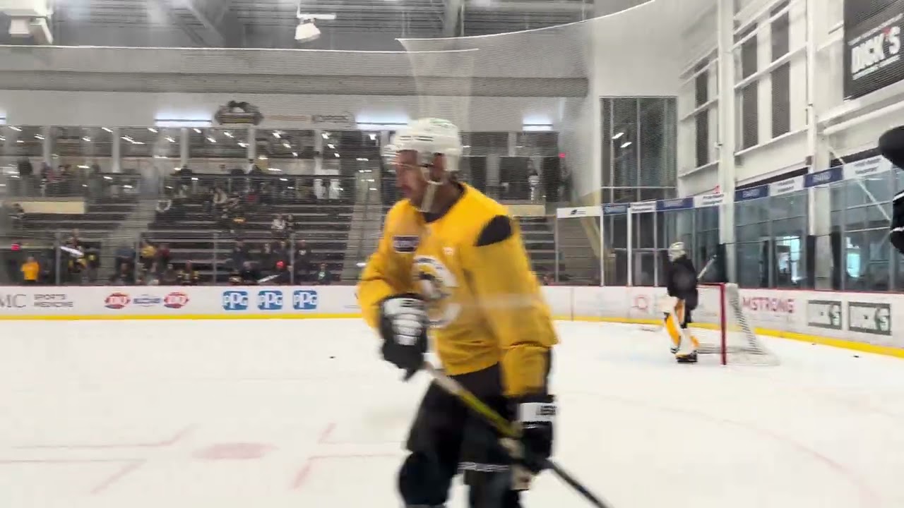 Penguins practice shootout
