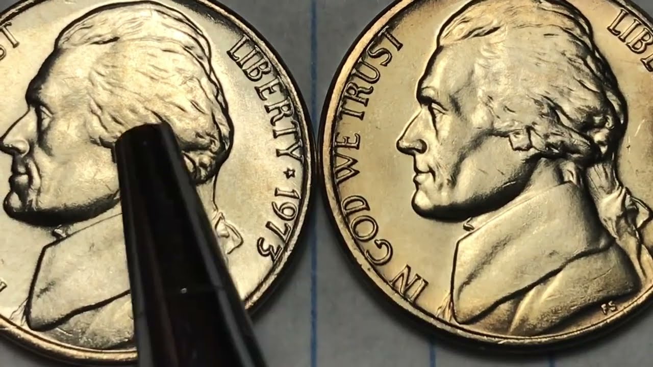1973 US Nickel - 50 Years Old United States 5 Cents Coin