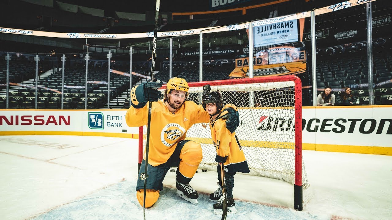 Nashville Predators sign Make a Wish Kid Asher Collier | Day 1