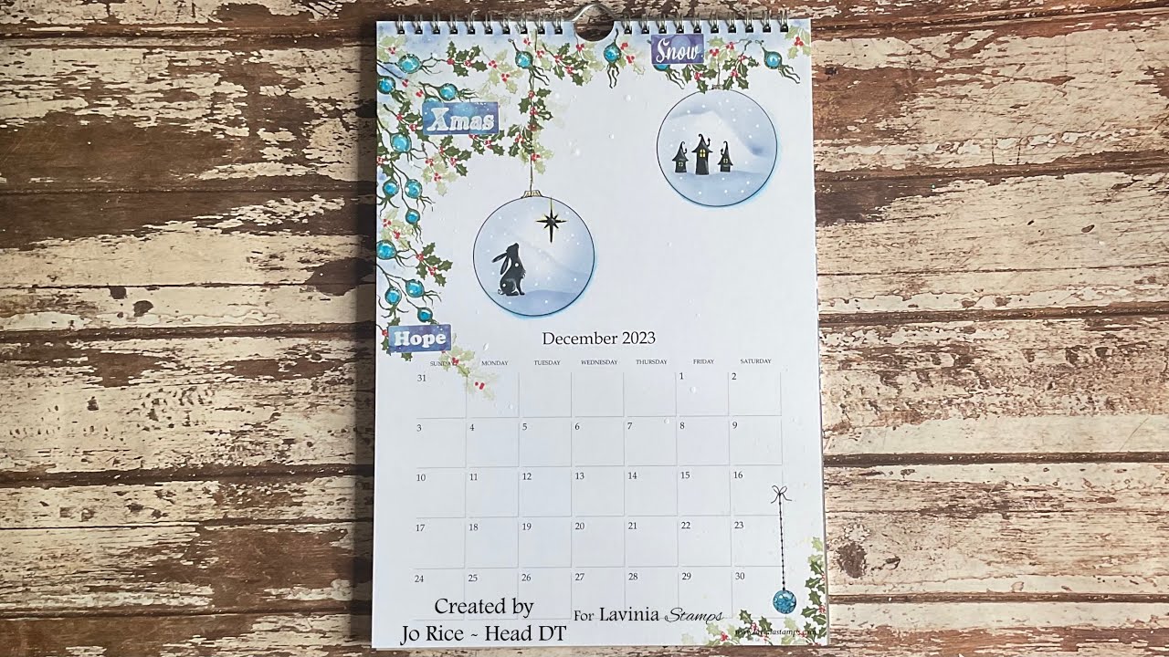 «Осознанный понедельник с Пипином и домиками пикси» Джо Райс #laviniastamps #calendar