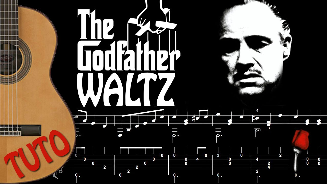 TUTO FINGERSTYLE GUITARE - GODFATHER WALTZ FREE SCORE