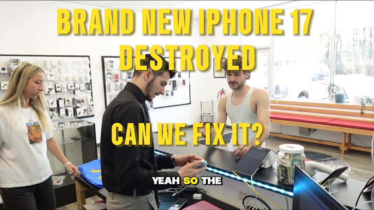 Покупатель испортил НОВЫЙ iPhone 17 &mdash; можно ли это починить?