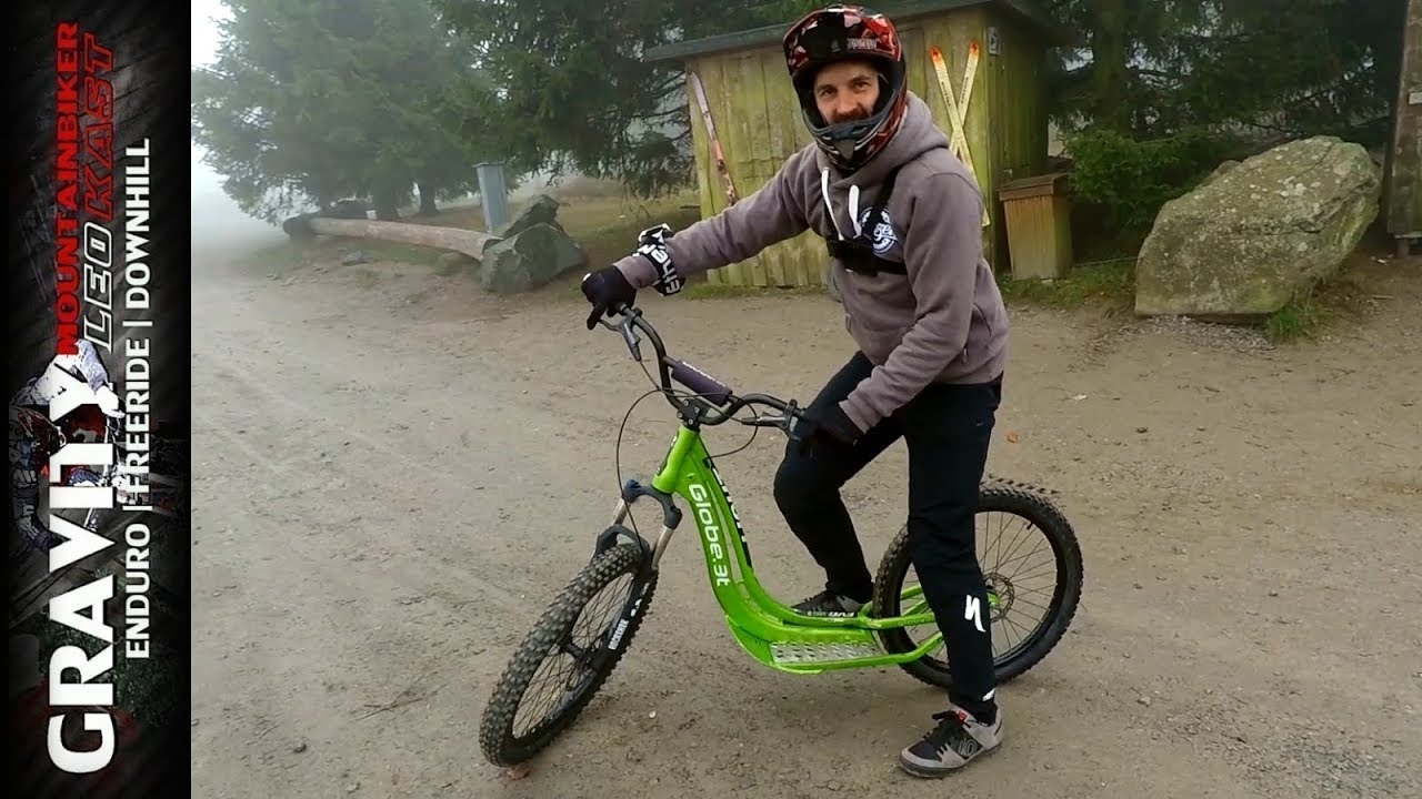 Downhill Scooter / Tretroller fahren ist so lustig!! | Bikepark Willingen | Leo Kast #149
