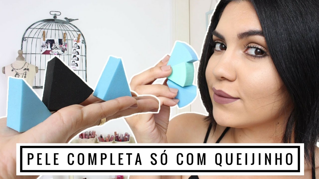 Preparação de Pele SÓ com Esponja Queijinho