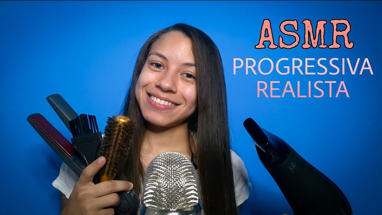 (ASMR ESTILO CASEIRINHO) Roleplay Cabeleireira Fazendo Progressiva em Você