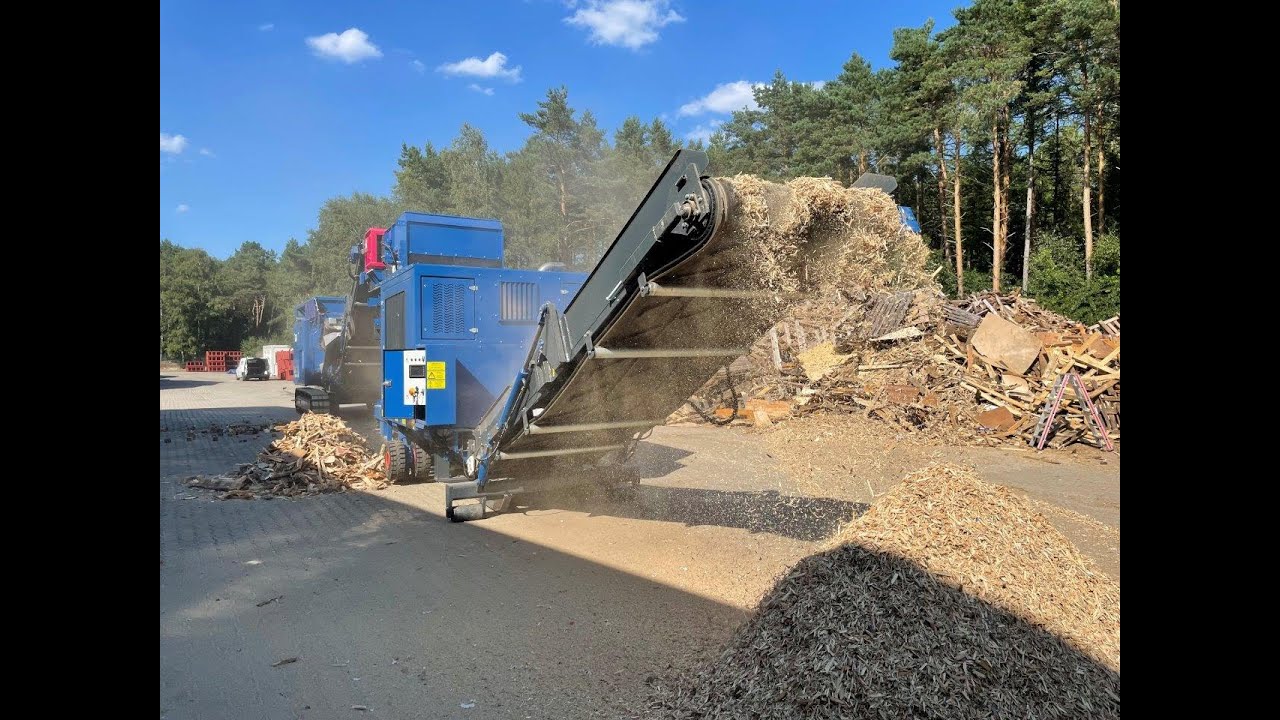 Probebetrieb Husmann Vorbrecher HL II 1622 und Feinzerkleinerer HFZ V