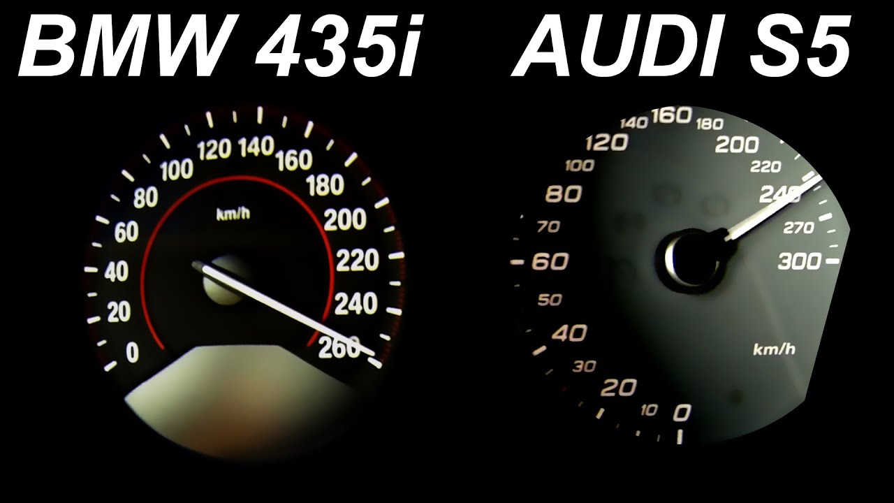 Audi S5 vs BMW 435i Review Acceleration Sound Onboard Autobahn 0-250 Test Drive