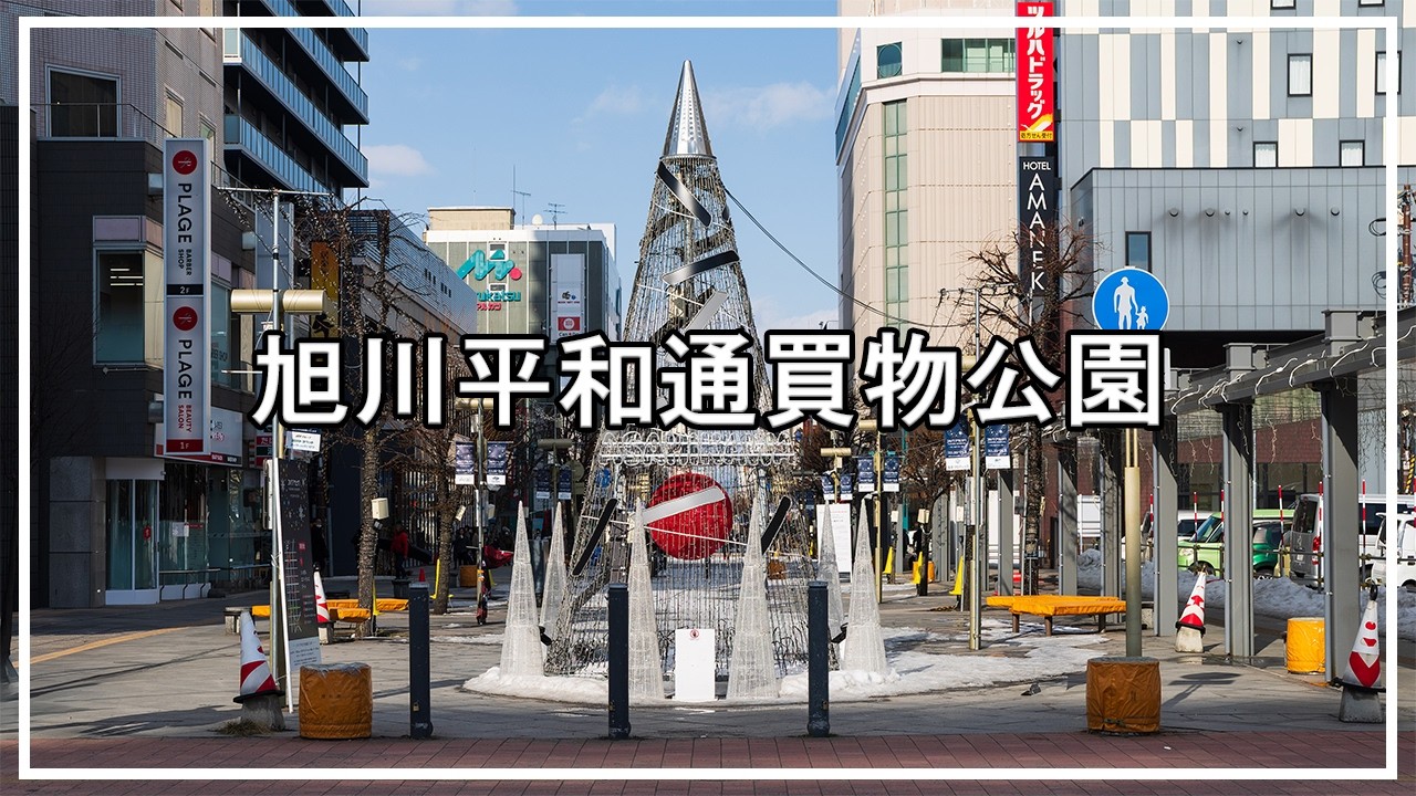 【4K】旭川平和通買物公園を歩く