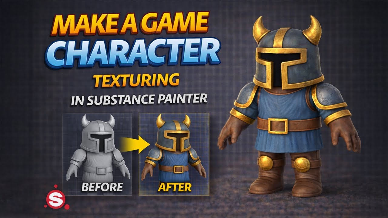 Make A Game Character – Character Texturing in Substance Painter