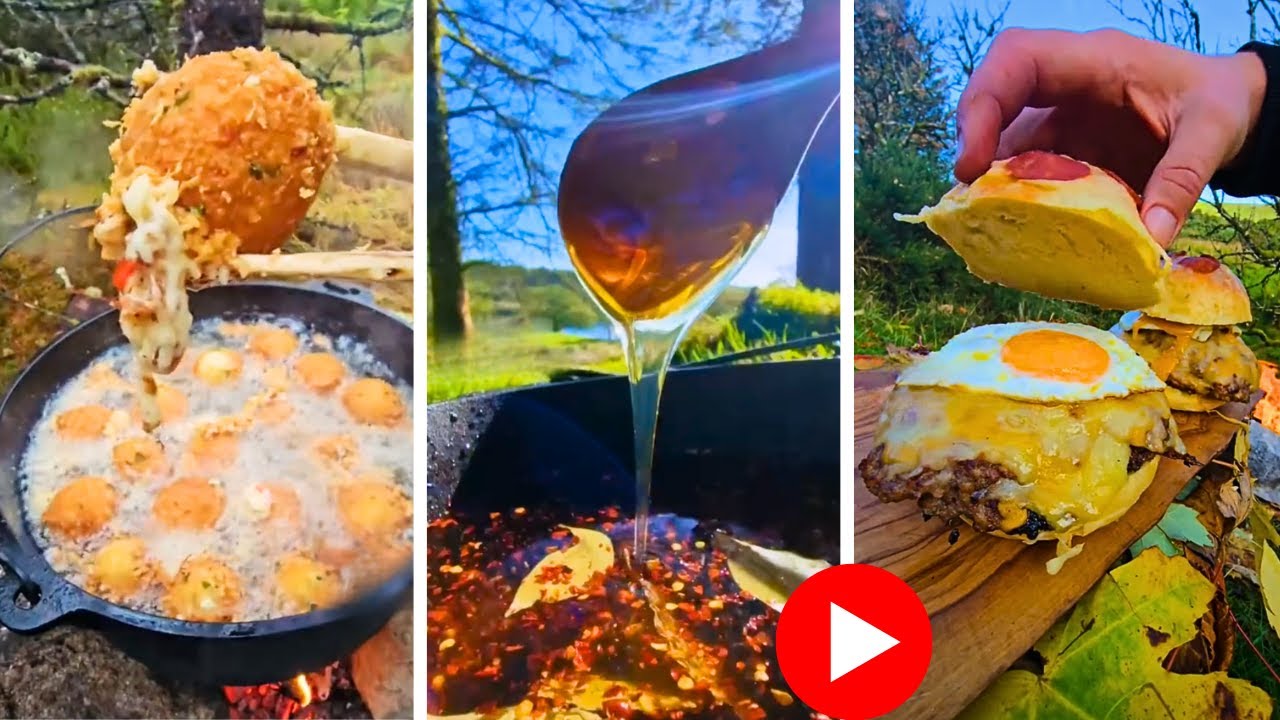 The Most Satisfying ASMR **Cooking in Nature** Compilation @menwiththepot