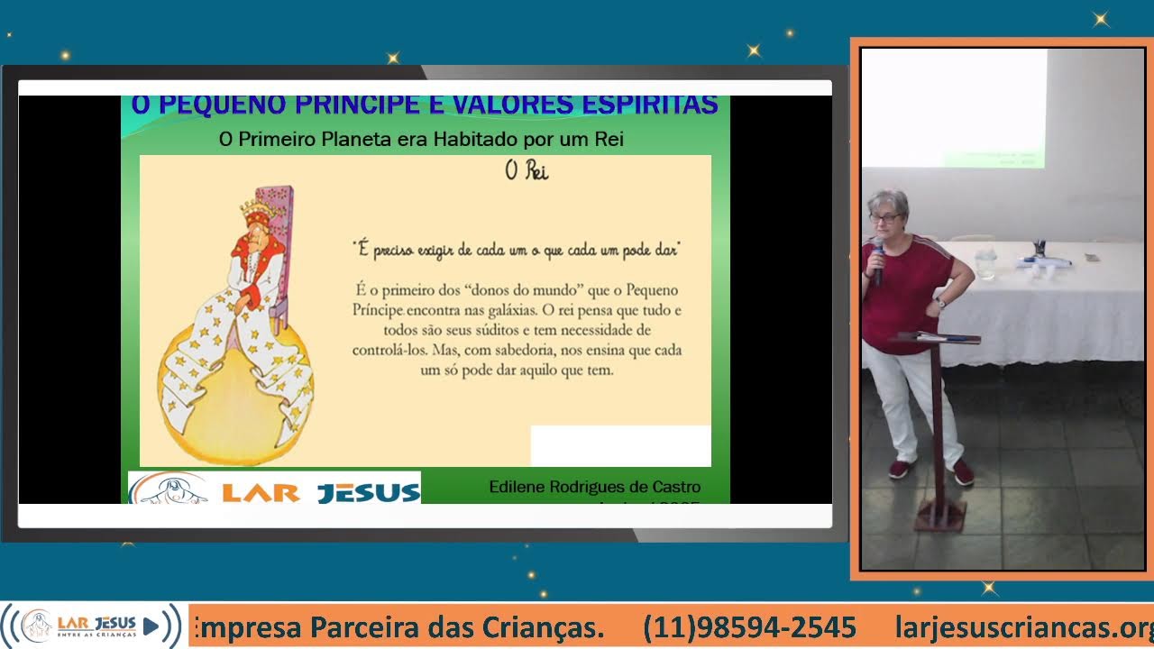 “O Pequeno Príncipe” e Valores Espirituais  -  Palestrante: Edi - 26/01/2026