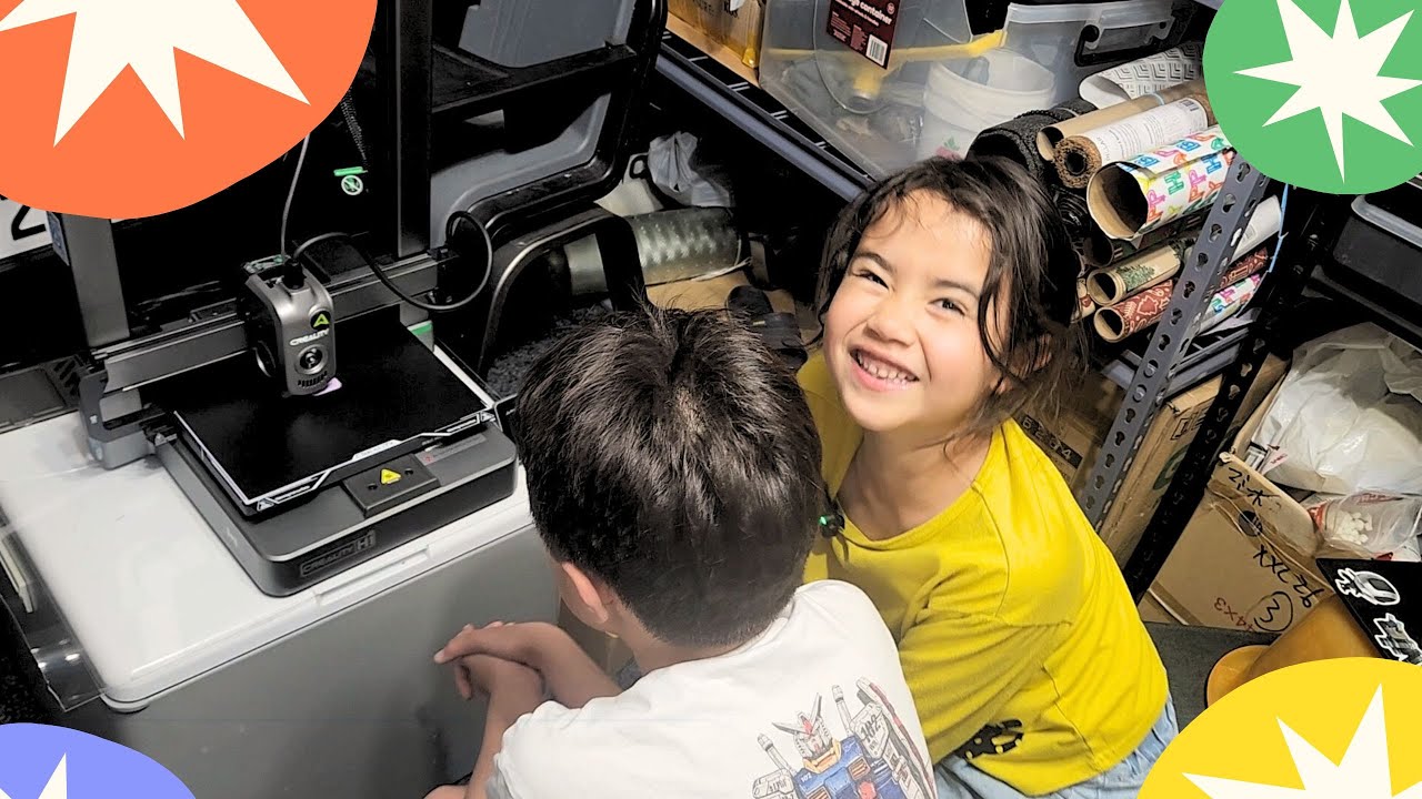 Lucas & April’s 3D Printer Adventure – Buying, Setting Up & Printing Their First Model!
