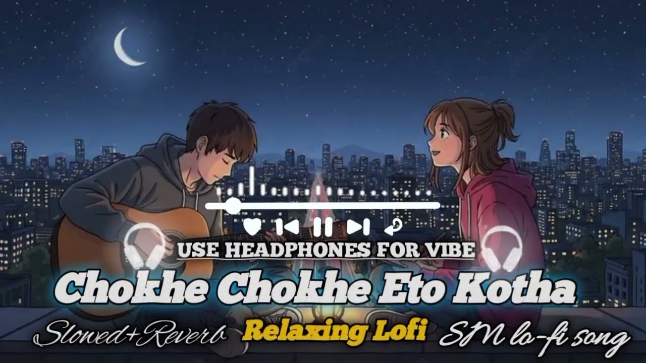 Chokhe Chokhe Eto Kotha❤️🥺 sad song চোখে চোখে এত কথা relaxing song Bangla lo-fi song 