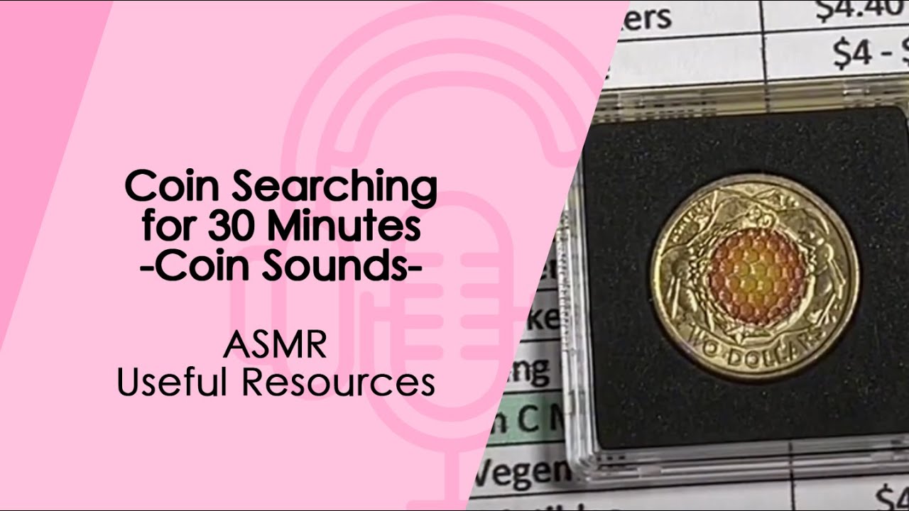 Coin Searching for 30 Minutes | Coin Sounds (ASMR) (Long Coin Search)