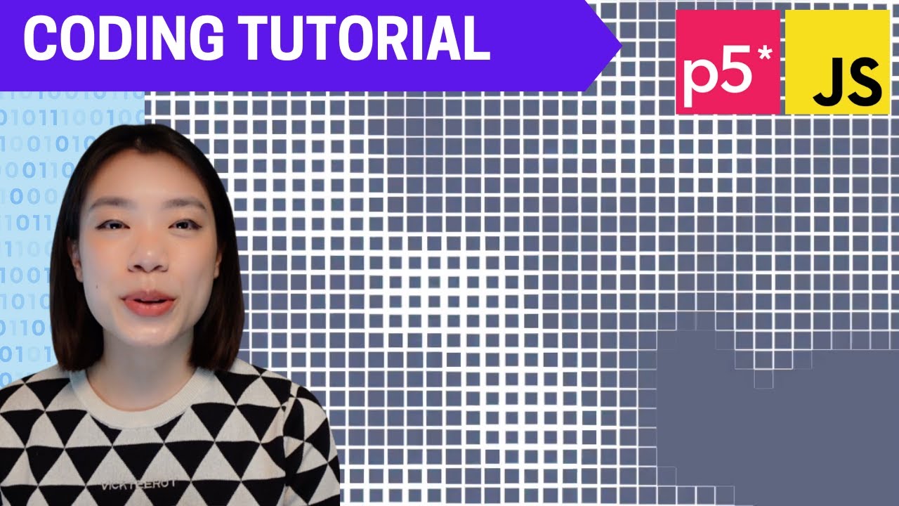 p5.js Coding Tutorial | Disco Grid (Perlin Noise)