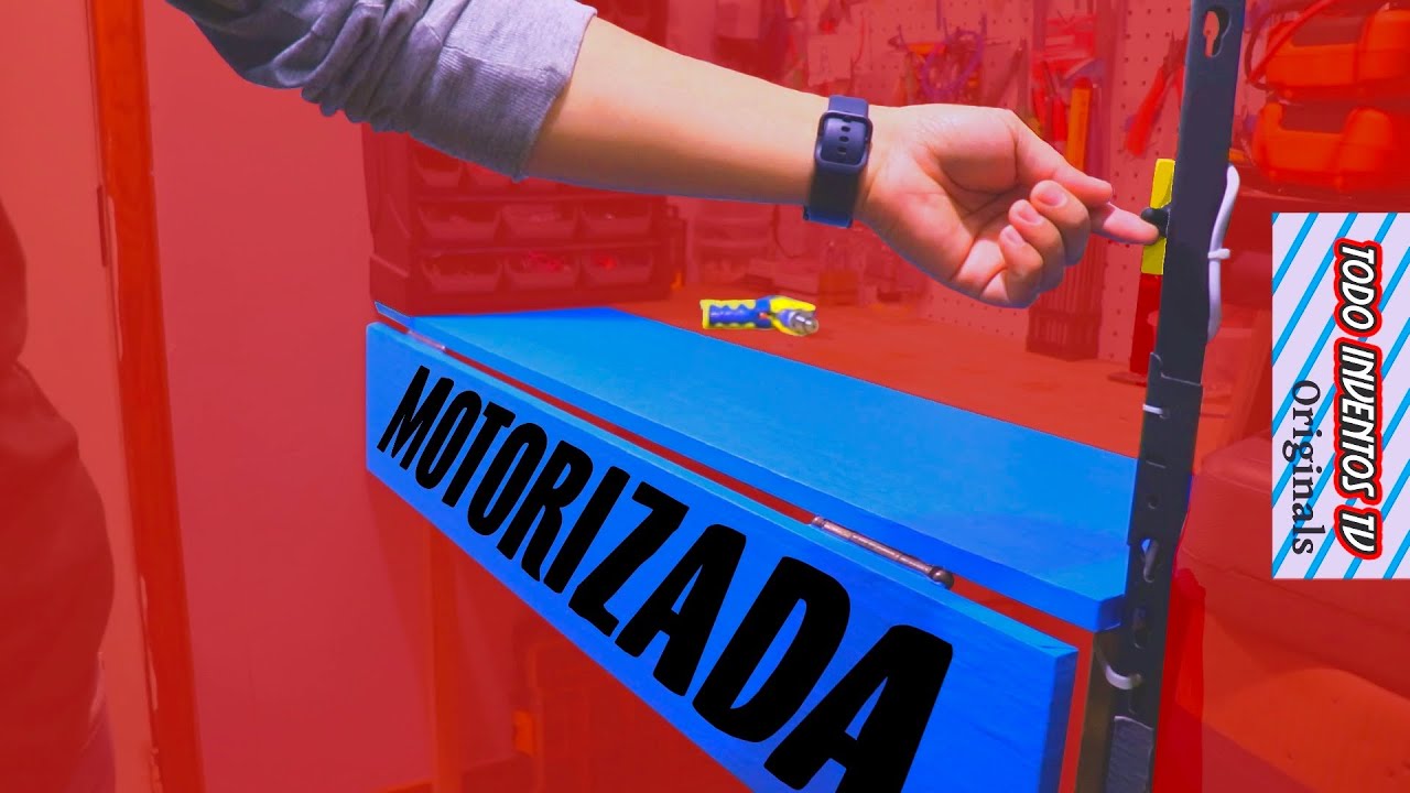 ⚙️🦾 Mesa de trabajo plegable motorizada con actuador lineal ⚙️🦾 @todoinventostv #106 shorts