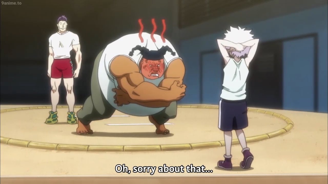 チームゲンスルーが倒されたとき、ゴンはついに通り抜けました  Gon finally got through when Team Genthru was defeated
