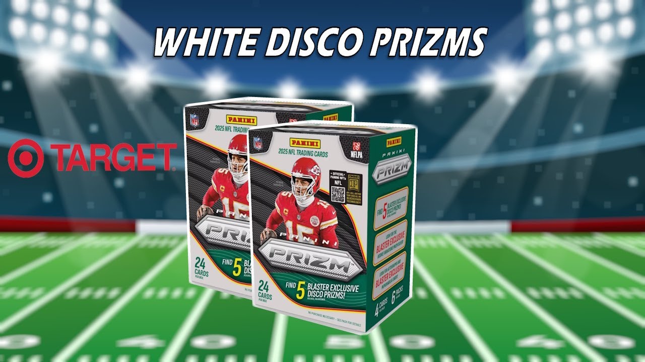 2025 Prizm Football Blaster Rip (Target) | White Disco Parallels + Rookie Silver Chase