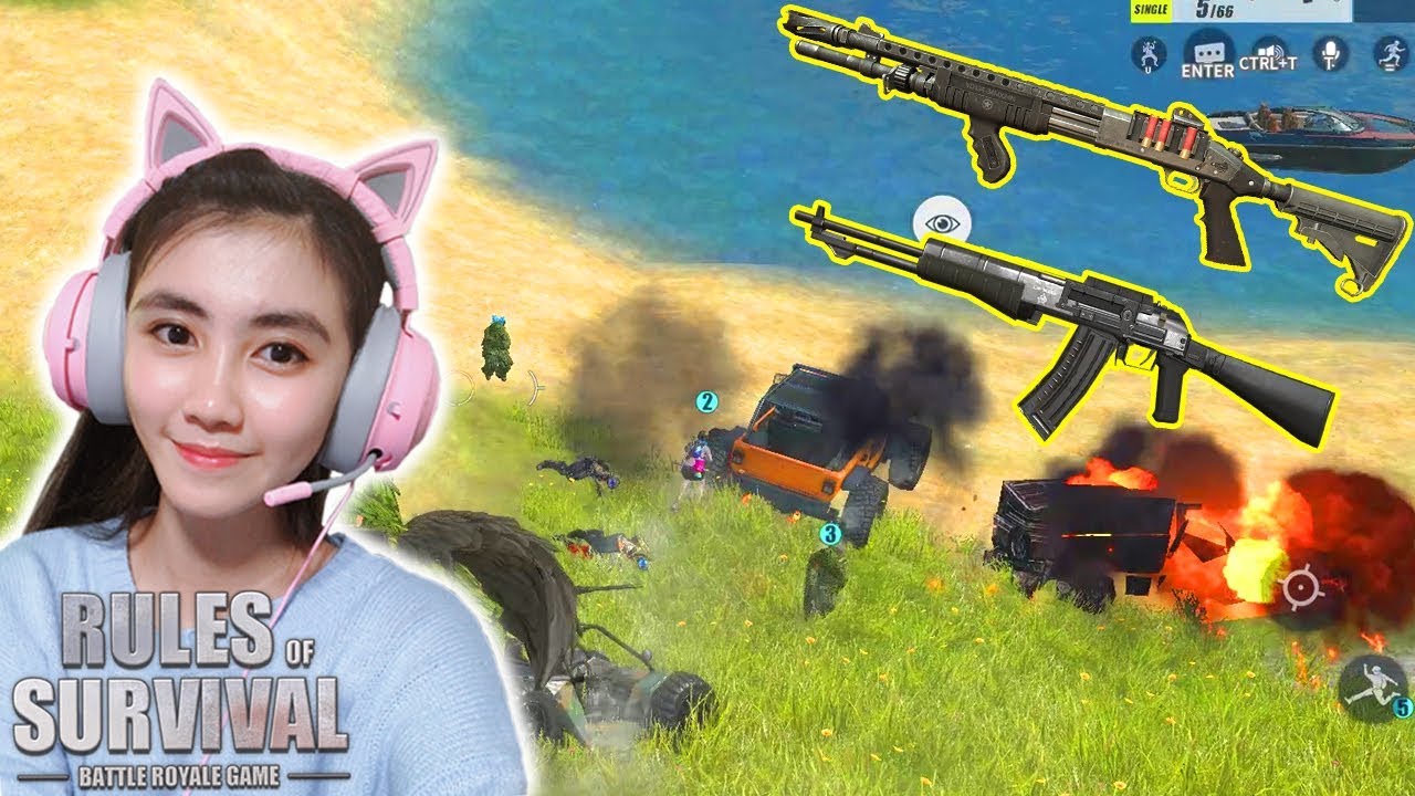 Rules Of Survival : Today I Play M870 And AN94 With Zk And X71