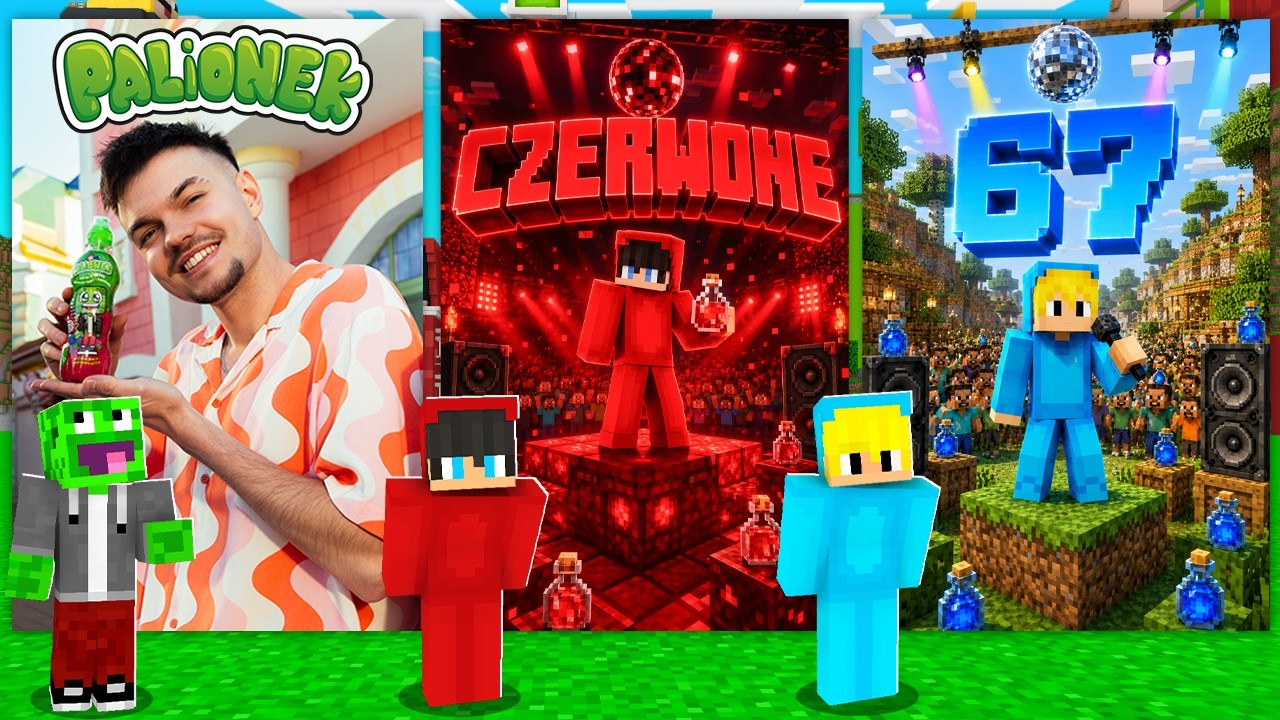 TA GRA POKAZUJE NOWE PIOSENKI PALIONA, OLKA i LEONA w Minecraft!