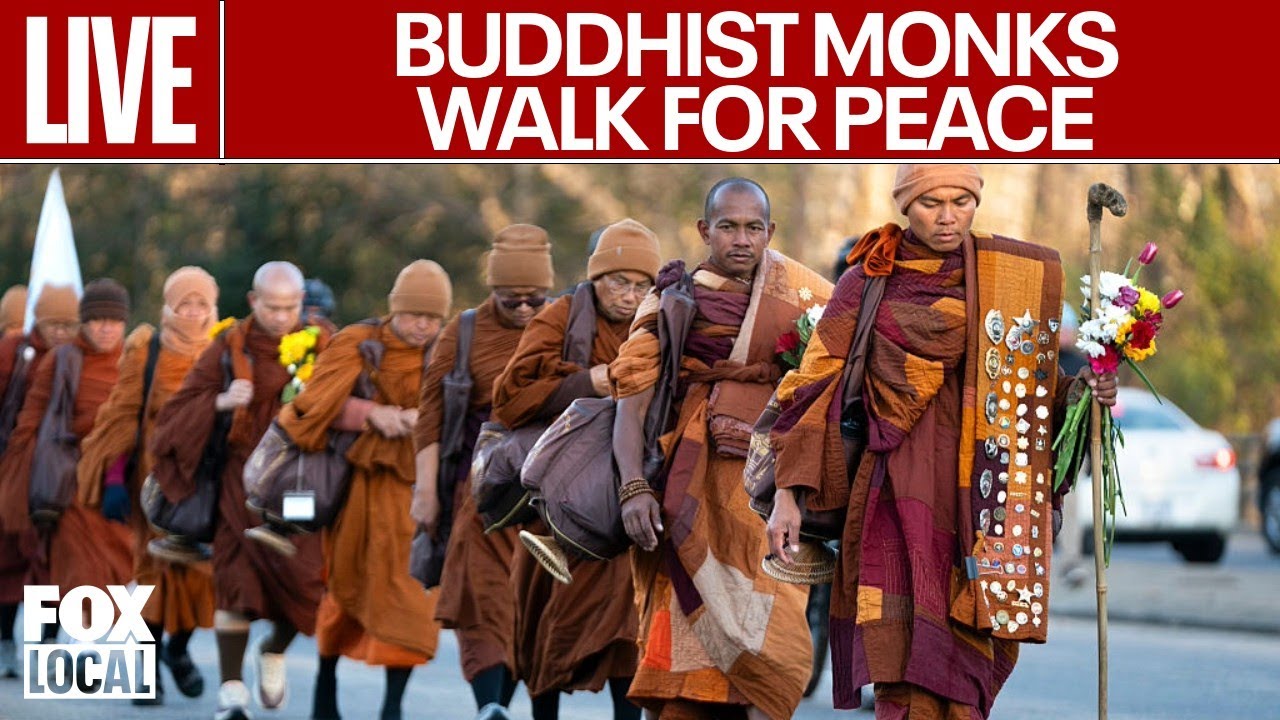 Monks Walk for Peace on Embassy Row